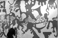  Author: Marcel·lí Antúnez Roca. Photo: Angelo Zanella. <a href='https://www.marceliantunez.com/media/img/work/21Interativita_Furiosa_2007_exhibition_Sistematurgy_mural_making_of01.jpg' target='_blank'>Download original</a> <span style='color:transparent'>717</span>