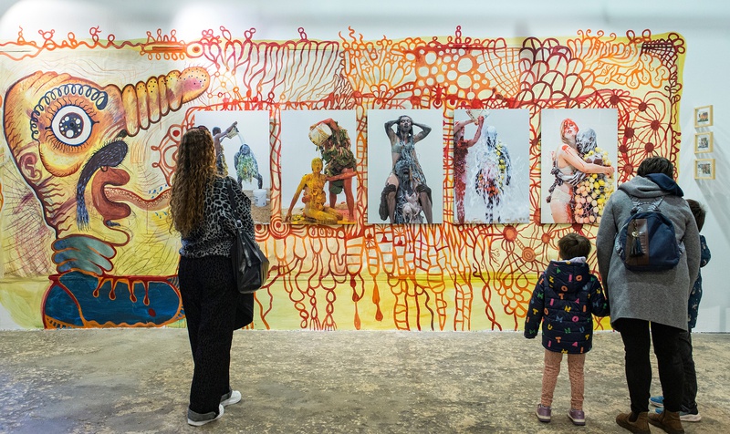 mural KIOSK  ALSAXY. Author: Marcel·lí Antúnez Roca. Photo: Carles Rodriguez.