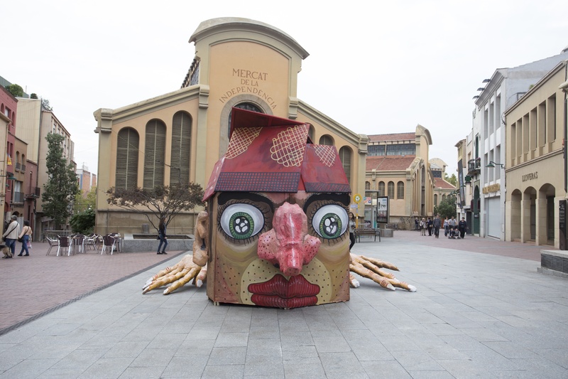 Monutafi Terrassa installacio 3. Author: Marcel·lí Antúnez. Photo: Carles Rodríguez  .