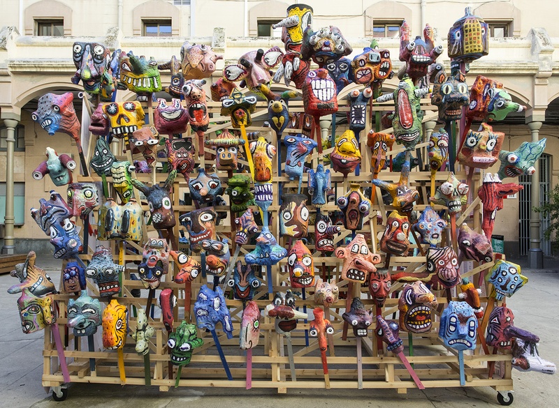 MILCAPS Collaborative Installation. Author: Marcel·lí Antúnez Roca. Photo: Carles Rodriguez.