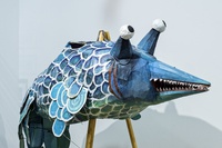  Author: Marcel·lí Antúnez Roca. Photo: Carles Rodriguez. <a href='https://www.marceliantunez.com/media/img/work/peix_sebastiano_carboard_sculpture_2011.jpg' target='_blank'>Download original</a> <span style='color:transparent'>1355</span>