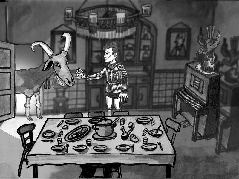 DIBUIXANT 2005. Documentary film. Childhood cartoon frame. Author: Marcel·lí Antúnez.
