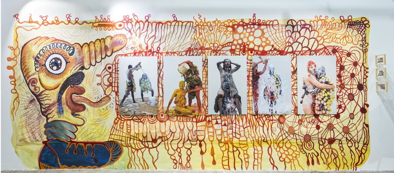 mural KIOSK  ALSAXY. Author: Marcel·lí Antúnez Roca. Photo: Carles Rodriguez.