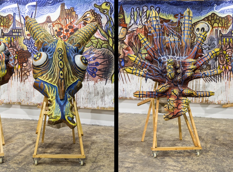 ORGAFERA  head  detail , Ultraorbism 2014. Author: Marcel·lí Antúnez Roca. Photo: Carles Rodriguez.