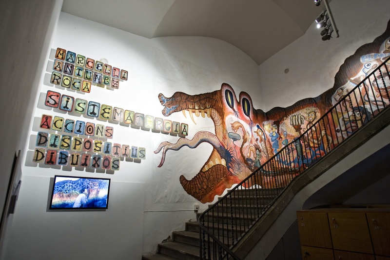 Mural SADDI. Author: Marcel·lí Antúnez Roca. Photo: Carles Rodriguez.