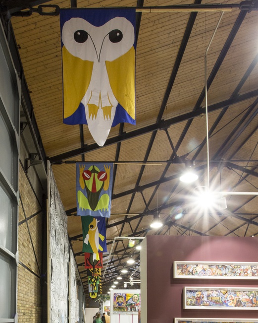 WILD ANIMAL FLAGS  2025. Author: Marcel·lí Antúnez Roca. Photo: Carles Rodriguez.