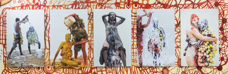 Photos kiosk mural 2015. Author: Marcel·lí Antúnez Roca. Photo: Carles Rodriguez.