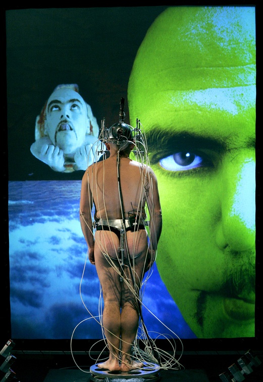 Epizoo 1994. Interactive Performance. Somni Scene. Author: Marcel·lí Antúnez Roca. Photo: Carles Rodriguez.