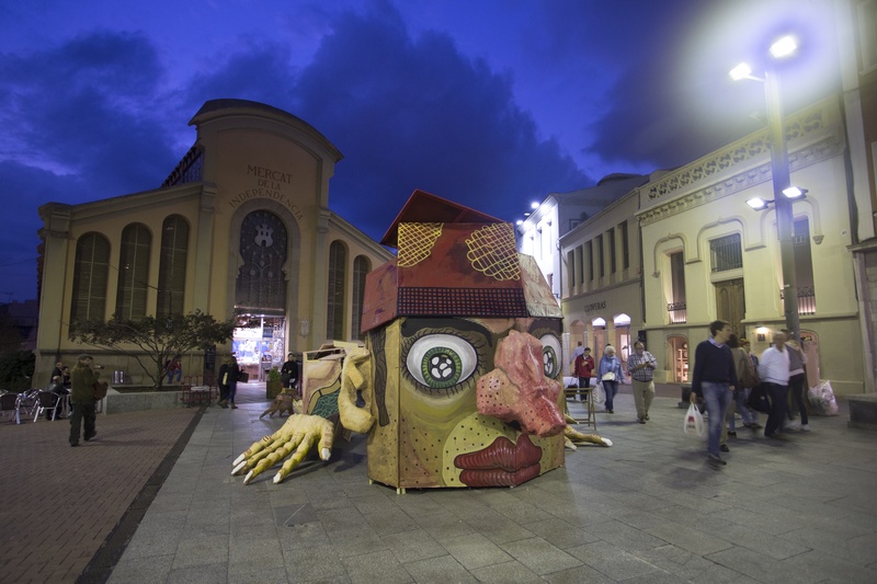 Monutafi Terrassa installacio 4. Author: Marcel·lí Antúnez. Photo: Carles Rodríguez  .