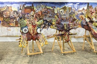  Author: Marcel·lí Antúnez Roca. Photo: Carles Rodriguez. <a href='https://www.marceliantunez.com/media/img/work/PANTOPOS_Mural_2008_and_ORGAFERAS_Heads_2014.jpg' target='_blank'>Download original</a> <span style='color:transparent'>1359</span>