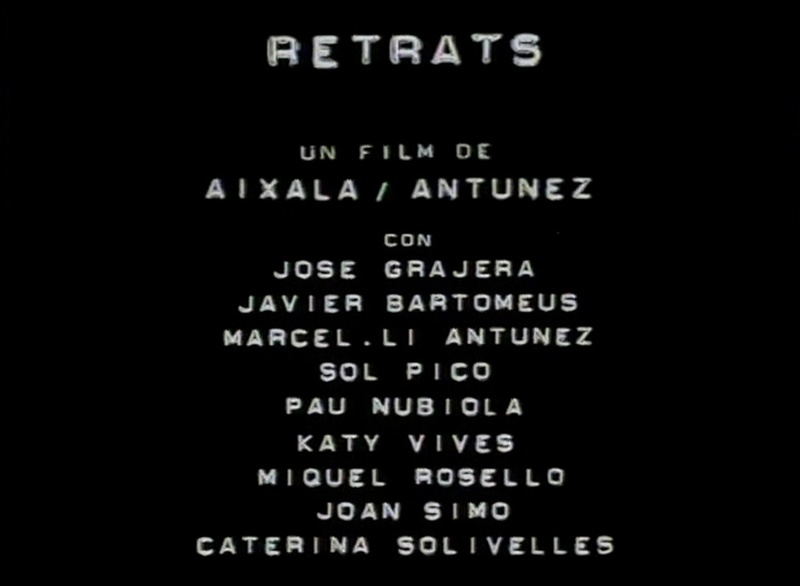 Retrats 1992. Film. Title.. Author: Marcel·lí Antúnez Roca & Aixalà.