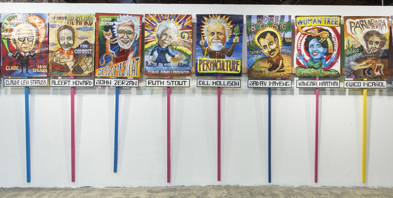 PÒSTERS PAGESOS 2025 . Author: Marcel·lí Antúnez Roca. Photo: Carles Rodriguez.