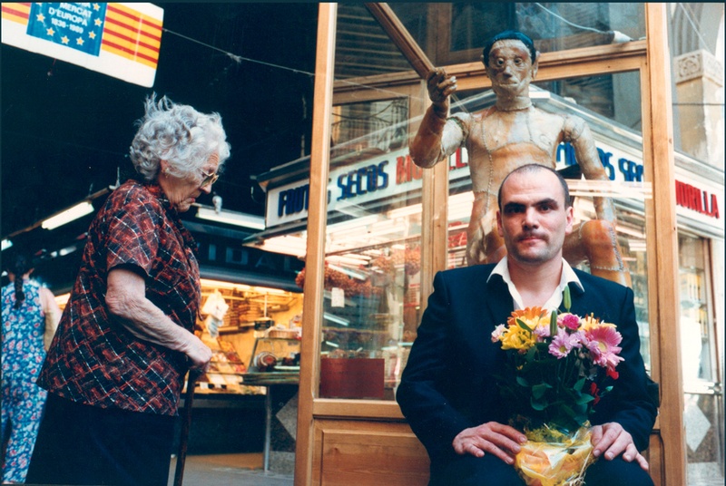 JoAn 1992, Robot. Interactive Installation. General view. Boqueria Market Barcelona. Author: Marcel·lí Antúnez Roca. Photo: Carles Rodriguez.